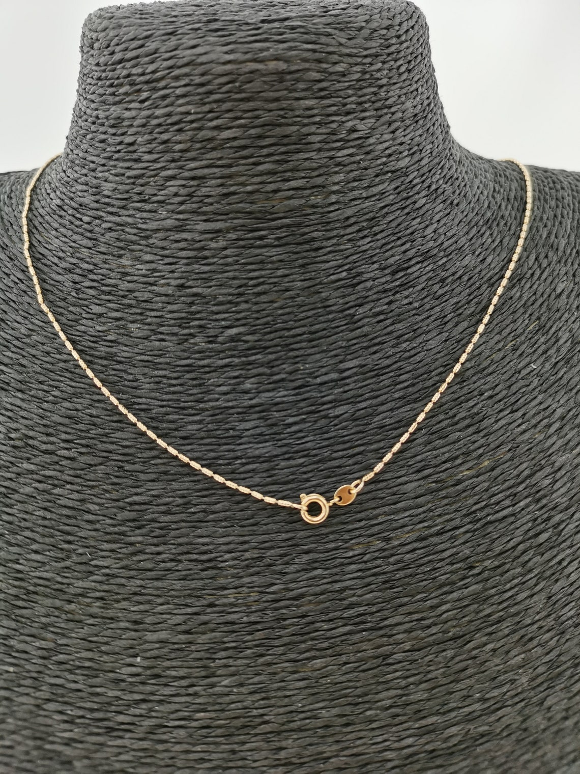 18K 17.5 Inch Real Gold Plated Bead Necklace Chain for Jewelry Etsy