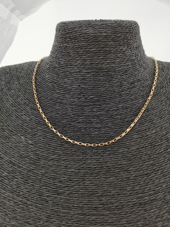 18K 20 Inch Real Gold Plated Cable Necklace Chain for Jewelry