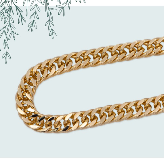 Gold filled cuban link chain outlet