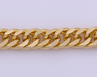 16K Gold Filled Cuban Link Curb Chain 