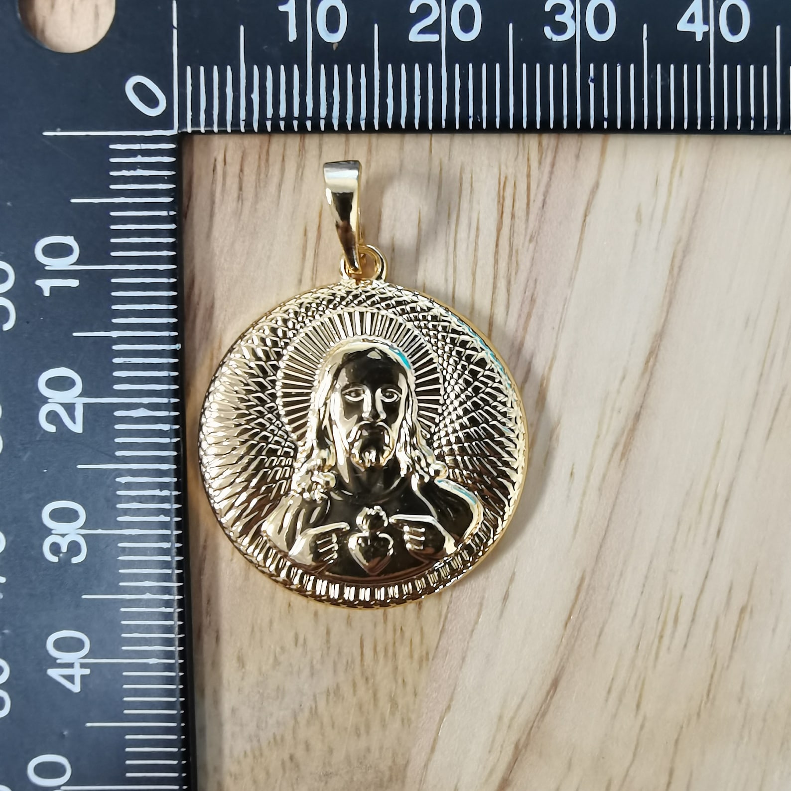 1pc 35x25mm Wholesale 24K Goldfilled God Charm Charms for Etsy