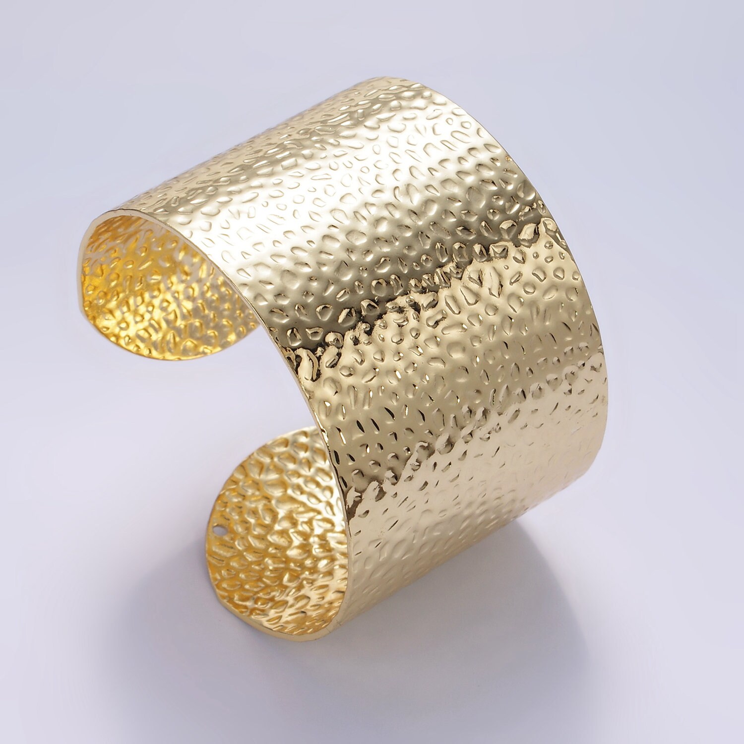 24K Gold Filled Wide Cuff Bracelet With Hammered Crater Texture Minimalistic Open Adjustable Statement Bracelet Jewelry for Women Etsy Canada