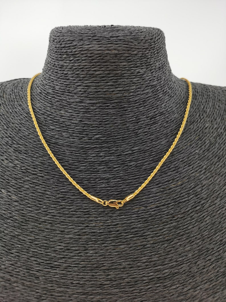 24K 19.5 Inch Real Gold Plated Cascade Necklace Chain for - Etsy