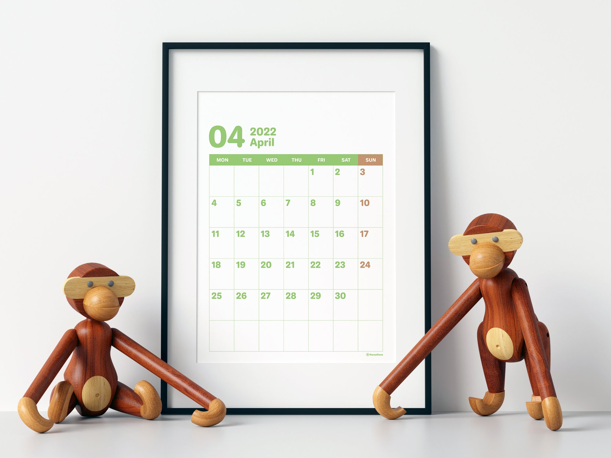 Printable Calendar 2021-2023 Wall Calendar Monthly Planner | Etsy