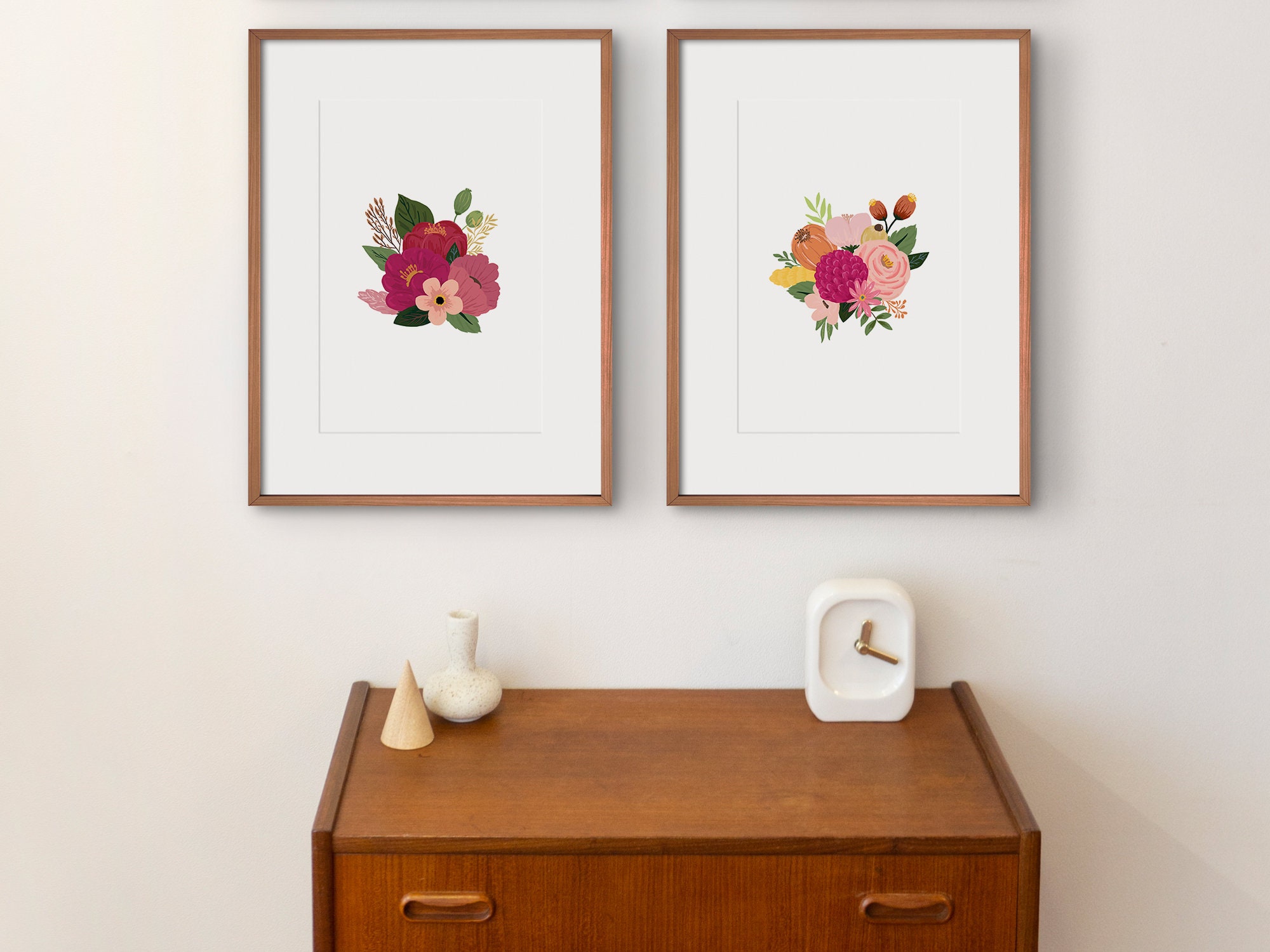 Flowers Wall Art Printable Floral Poster Floral Nursery Etsy