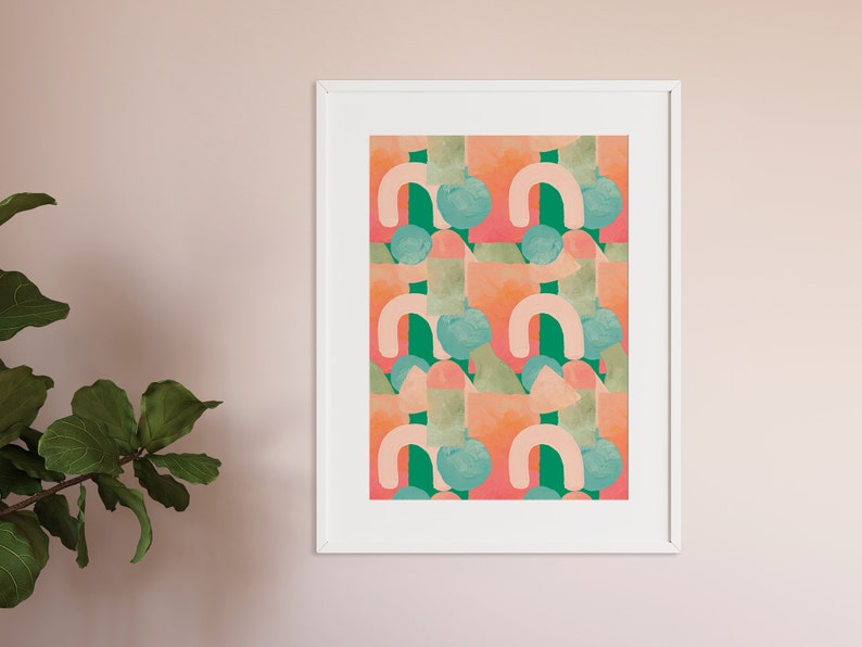 Abstract Printable Wall Art Modern Art Contemporary Poster Colorful Pattern Print Wall Decor Digital Print Instant Download image 9