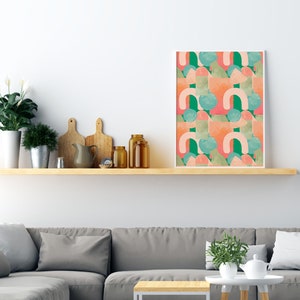 Abstract Printable Wall Art Modern Art Contemporary Poster Colorful Pattern Print Wall Decor Digital Print Instant Download image 2