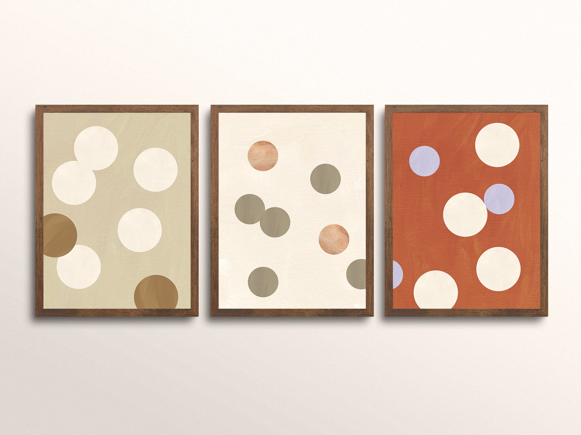 Abstract and Geometric Wall Art Dots Poster Circles Wall Art Printable