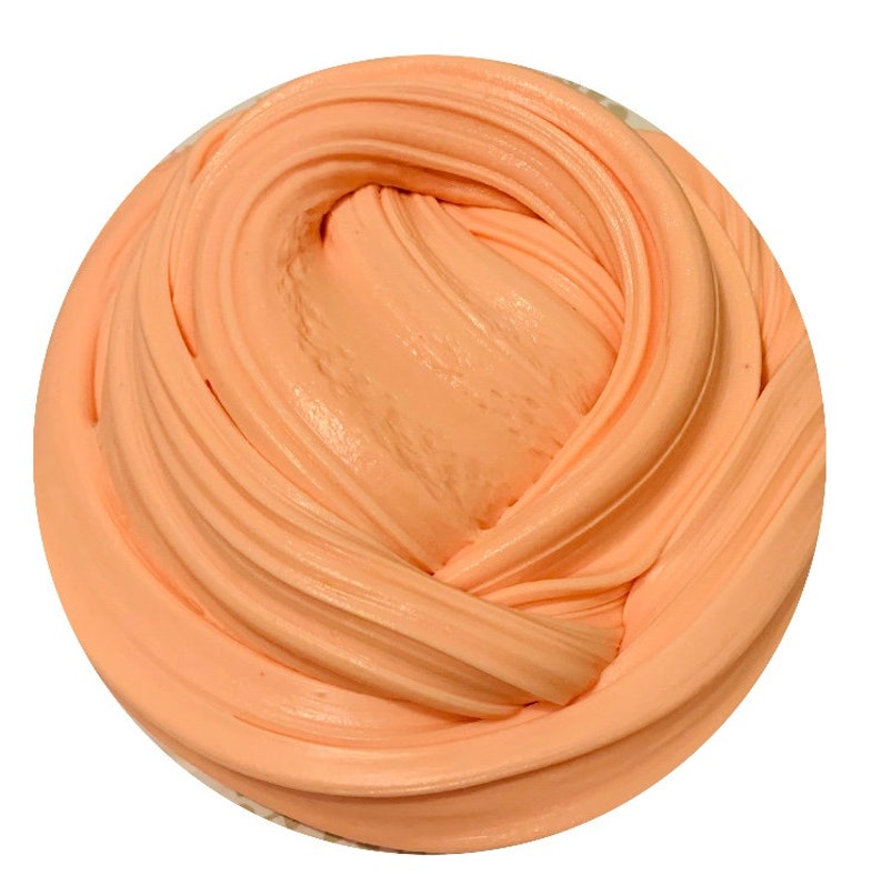 Peach fluffy Floam slime free extras activator uk seller Etsy