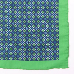 Stefano Green Quart Pocket Square 32cm