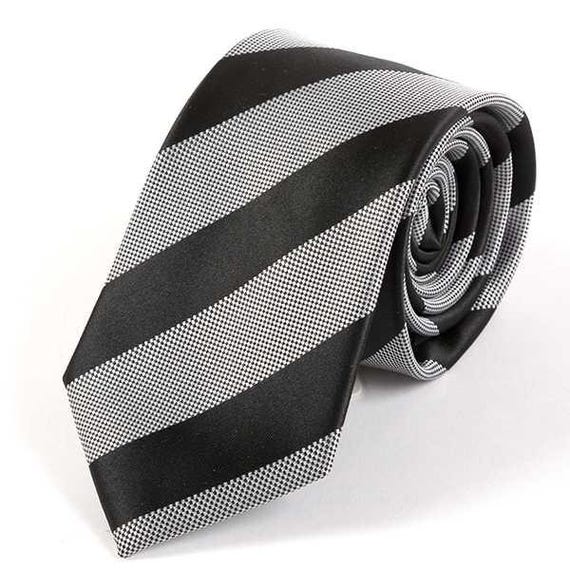 black and gray ties