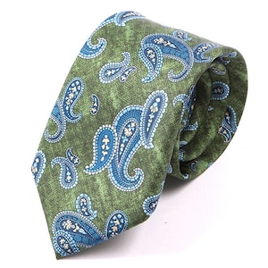 Paisley Green Marl IMS Tie 7.5cm
