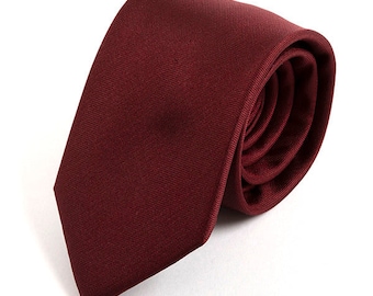 Dark Red Danso Silk Tie 7.5cm