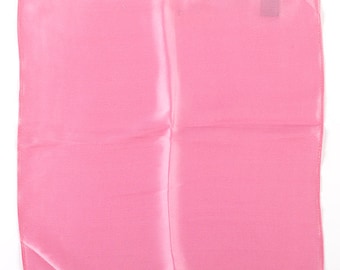 Pañuelo de bolsillo de seda rosa 30cm