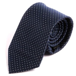 Mens Tie Subtle Navy Blue Mini Dots 7.5cm Ply Tie, Gift for Him