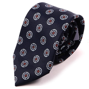 Navy Blue Vivian Circular IMS Tie