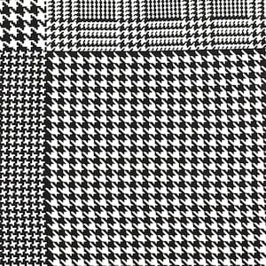 Jeri Black Houndstooth Pocket Square 30cm