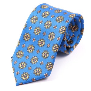 Blue Onu Motif IMS Tie 7.5cm