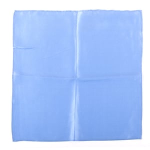Light Blue Silk Pocket Square 30cm