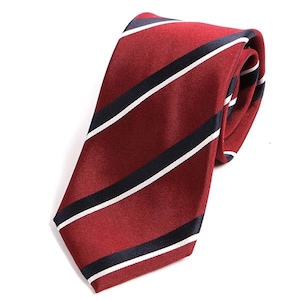 Mens Striped Tie Cherry Striped Silk Tie