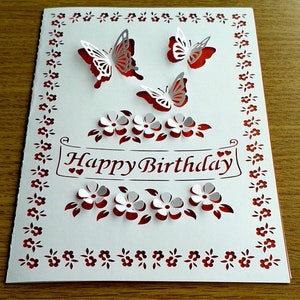 Pop Up Happy Birthday, Happy Anniversary, Happy Mother’s Day SVG fichiers pour Silhouette Cameo et Cricut. Clipart PNG transparent inclus.