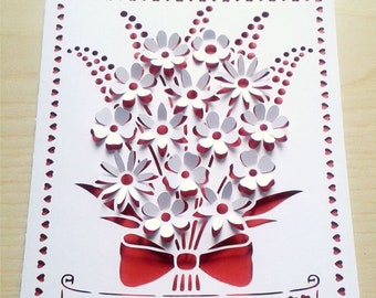 Pop Up Happy Birthday, Happy Anniversary, Happy Mother's Day, Greeting Card SVG files for Silhouette and Cricut.