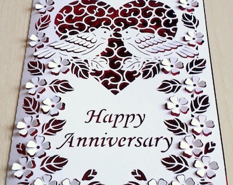 Pop Up Happy Birthday, Happy Anniversary, Happy Valentine's Day, Wedding Anniversary SVG files for Silhouette and Cricut.