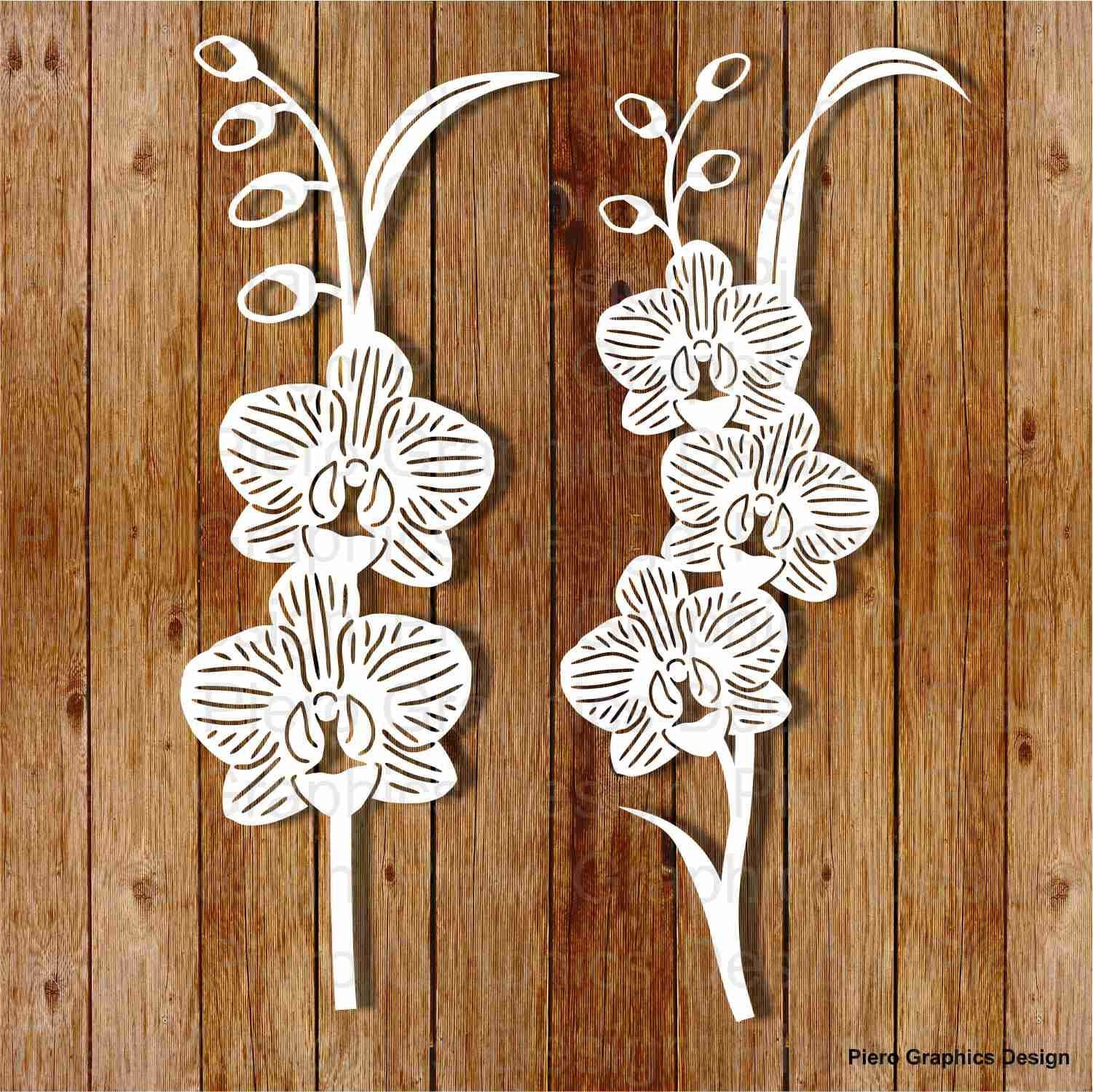 Download Orchids Flowers Svg Files For Silhouette Cameo And Cricut Clipart Png Transparent Included