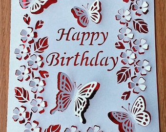 Pop Up Happy Birthday, Love You Mom, Happy Mother's Day SVG files for Silhouette Cameo and Cricut. Clipart PNG transparent included.