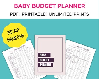 Baby Budget Planner Printable: Pregnancy Expense Tracker (PDF)