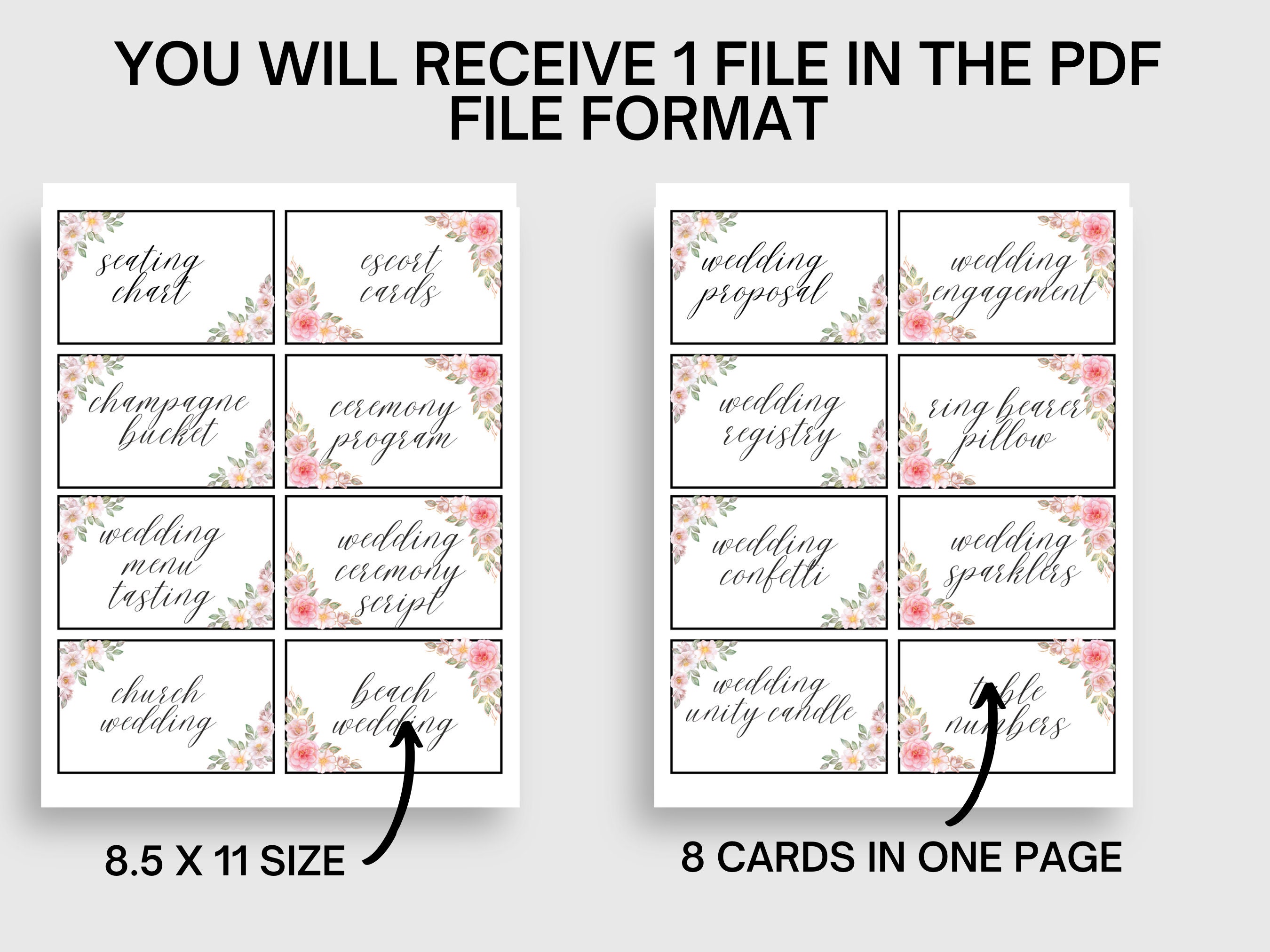 Wedding Charades Printable, Bridal Shower Games, Wedding Shower Games ...