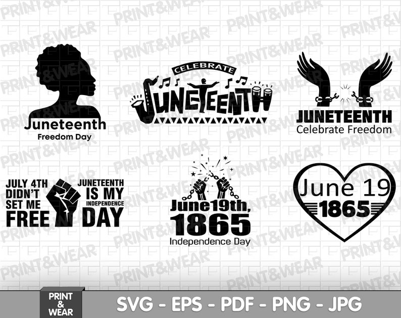 Download Juneteenth svg bundle Celebrate Freedom Black History svg ...