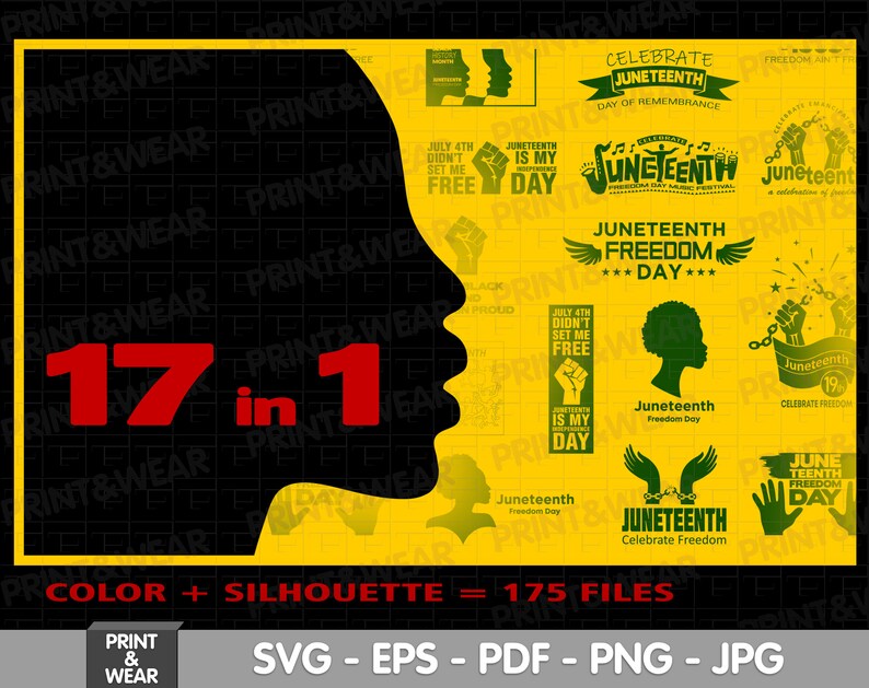 Download Juneteenth svg bundle Celebrate Freedom Black History svg ...