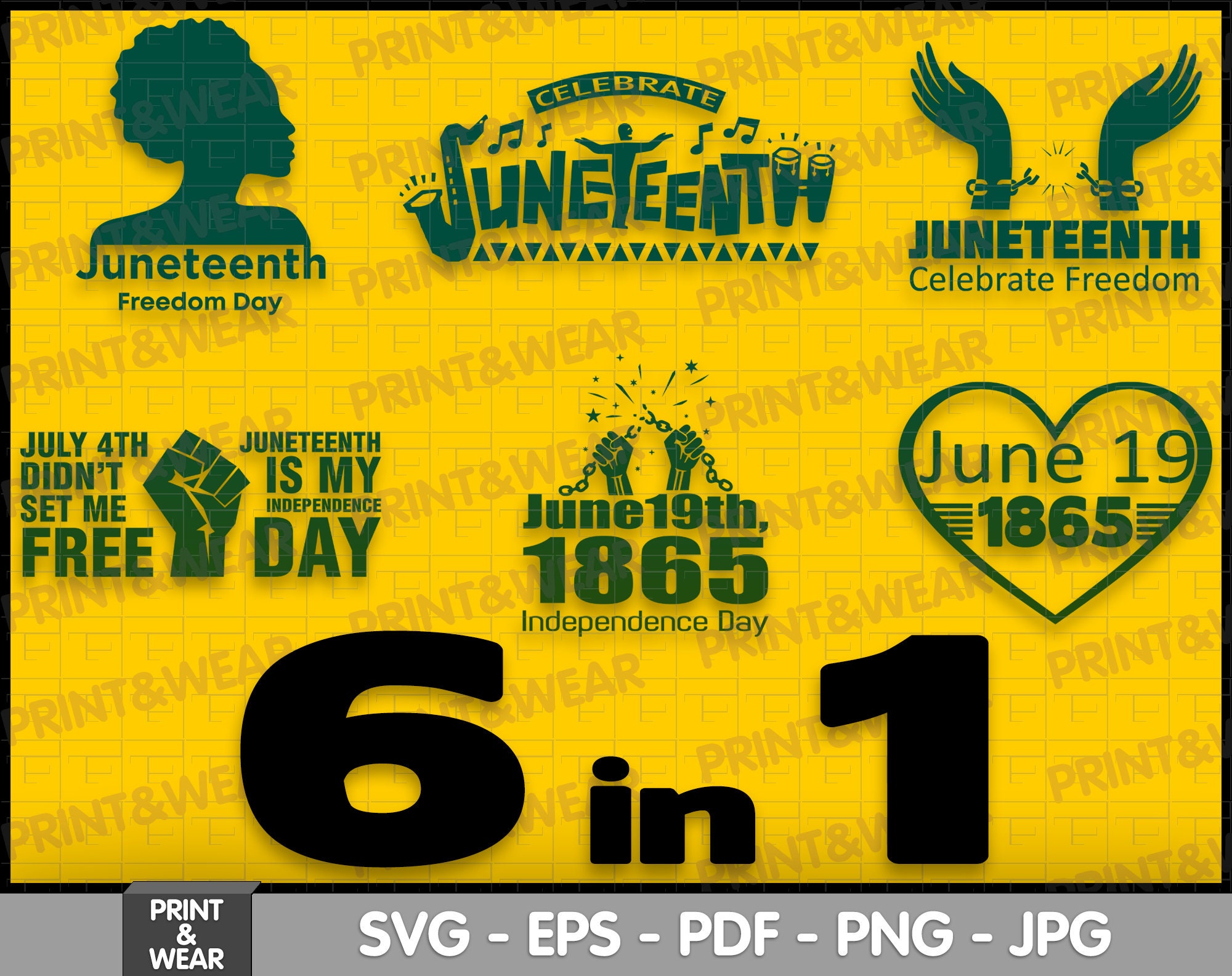 Juneteenth svg bundle Celebrate Freedom Black History svg | Etsy