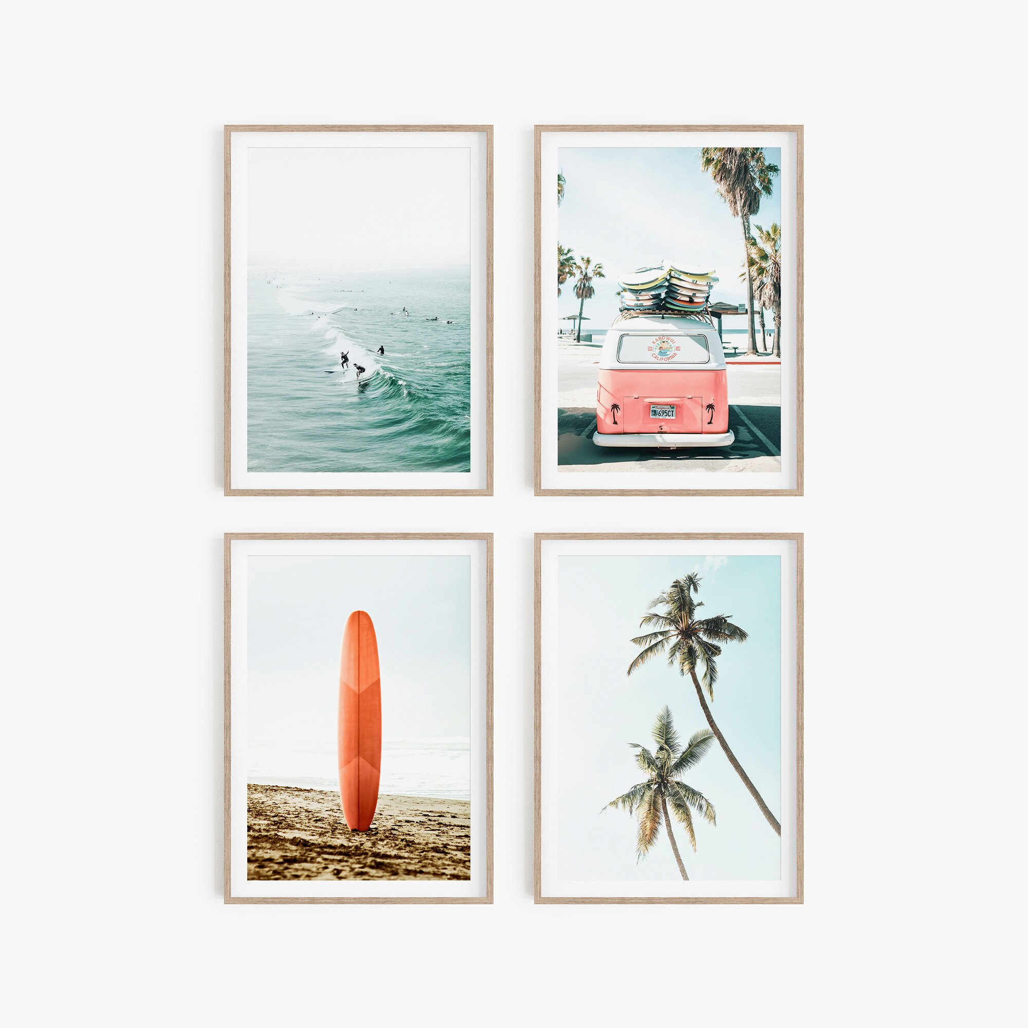 Beach Decor Wall Art Set Of 4 Beach Prints Ocean Wall Art | Etsy