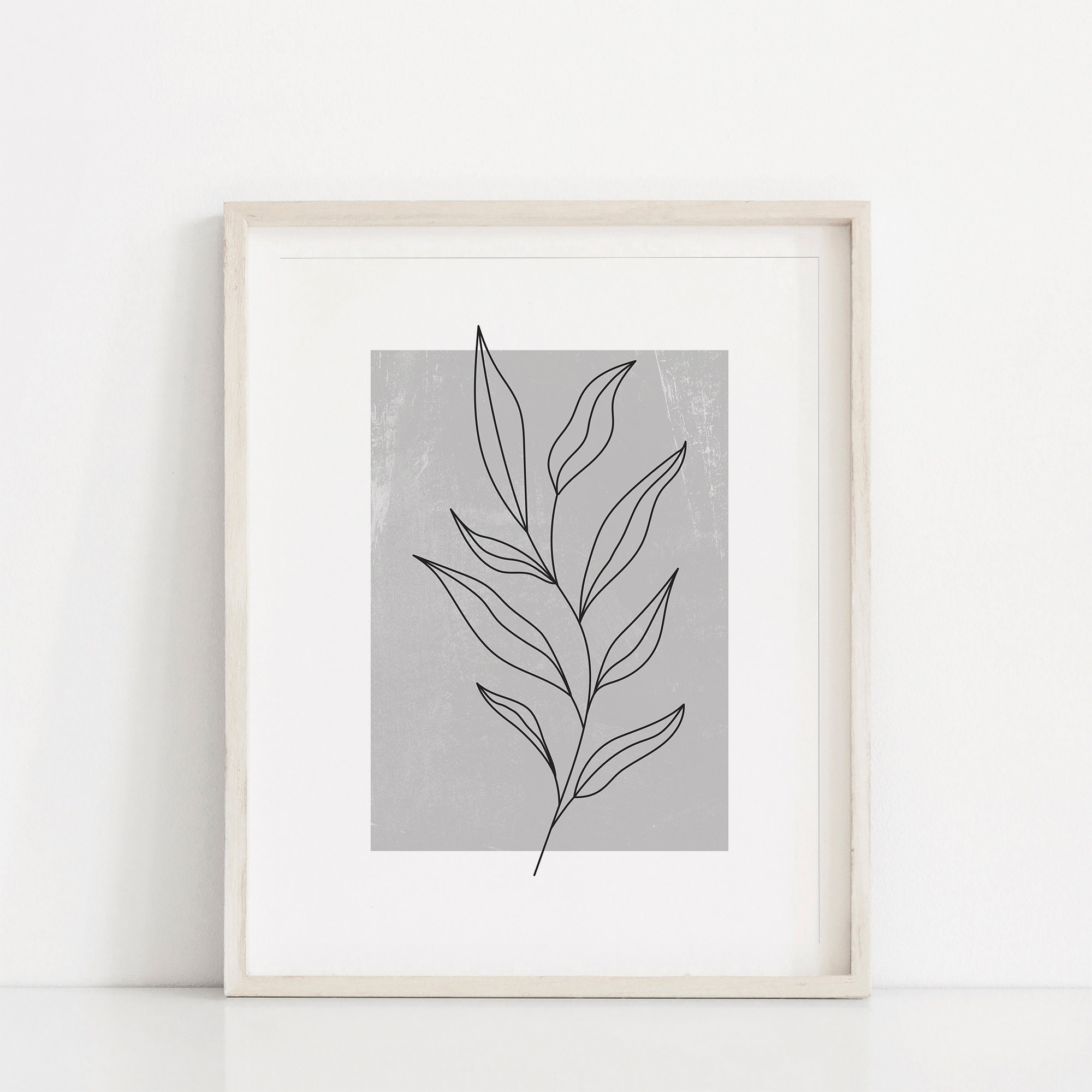Minimal Botanical Art Botanical Line Art Print Set Of 2 | Etsy