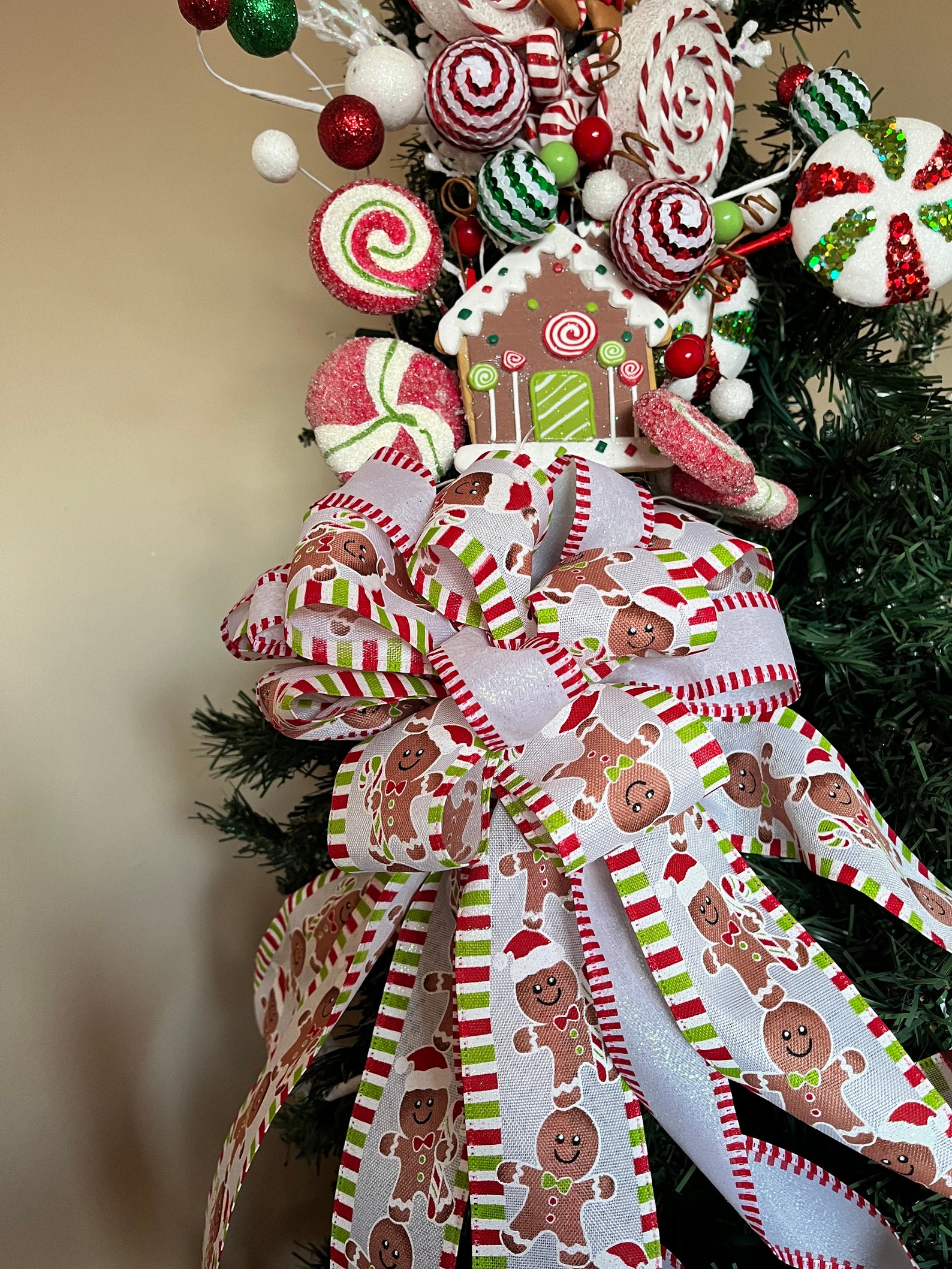 Sweet Candy Christmas Tree Topper Etsy