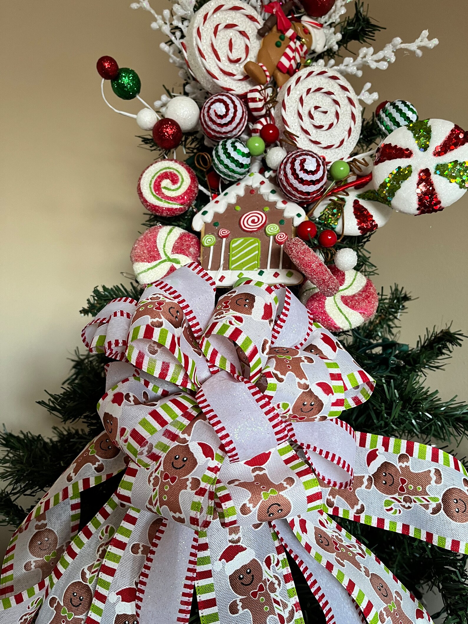 Sweet Candy Christmas Tree Topper Etsy