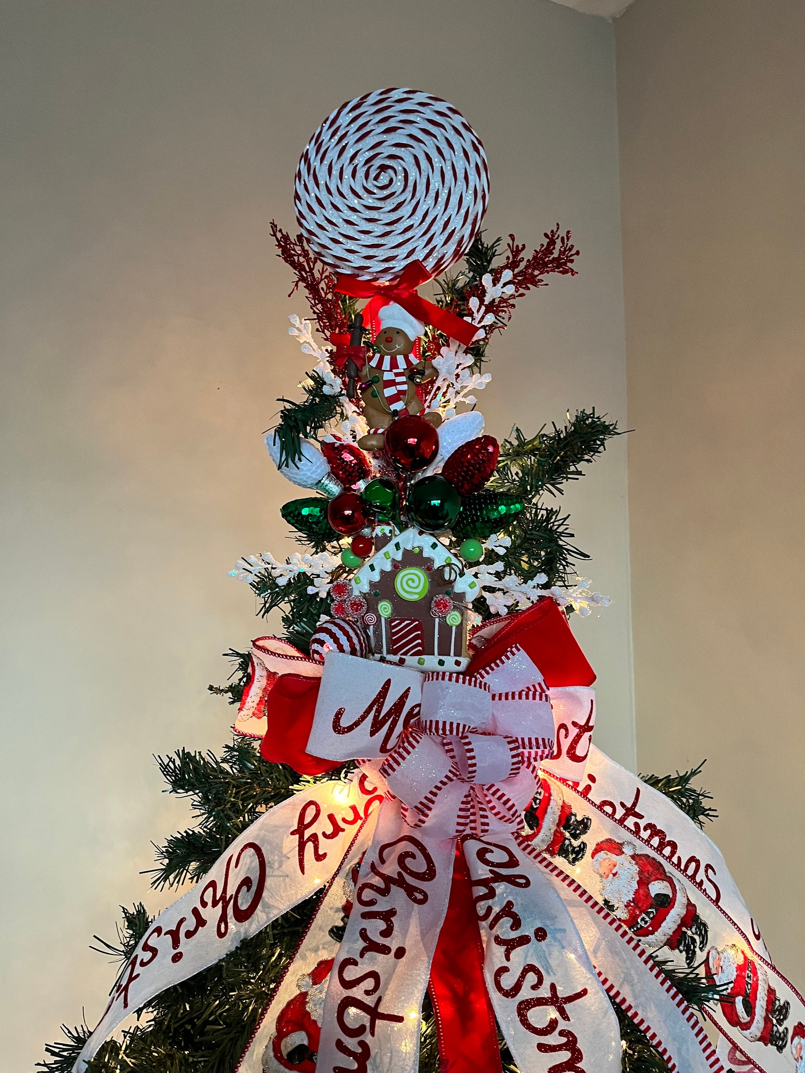 Gingerbread Tree Topper Etsy