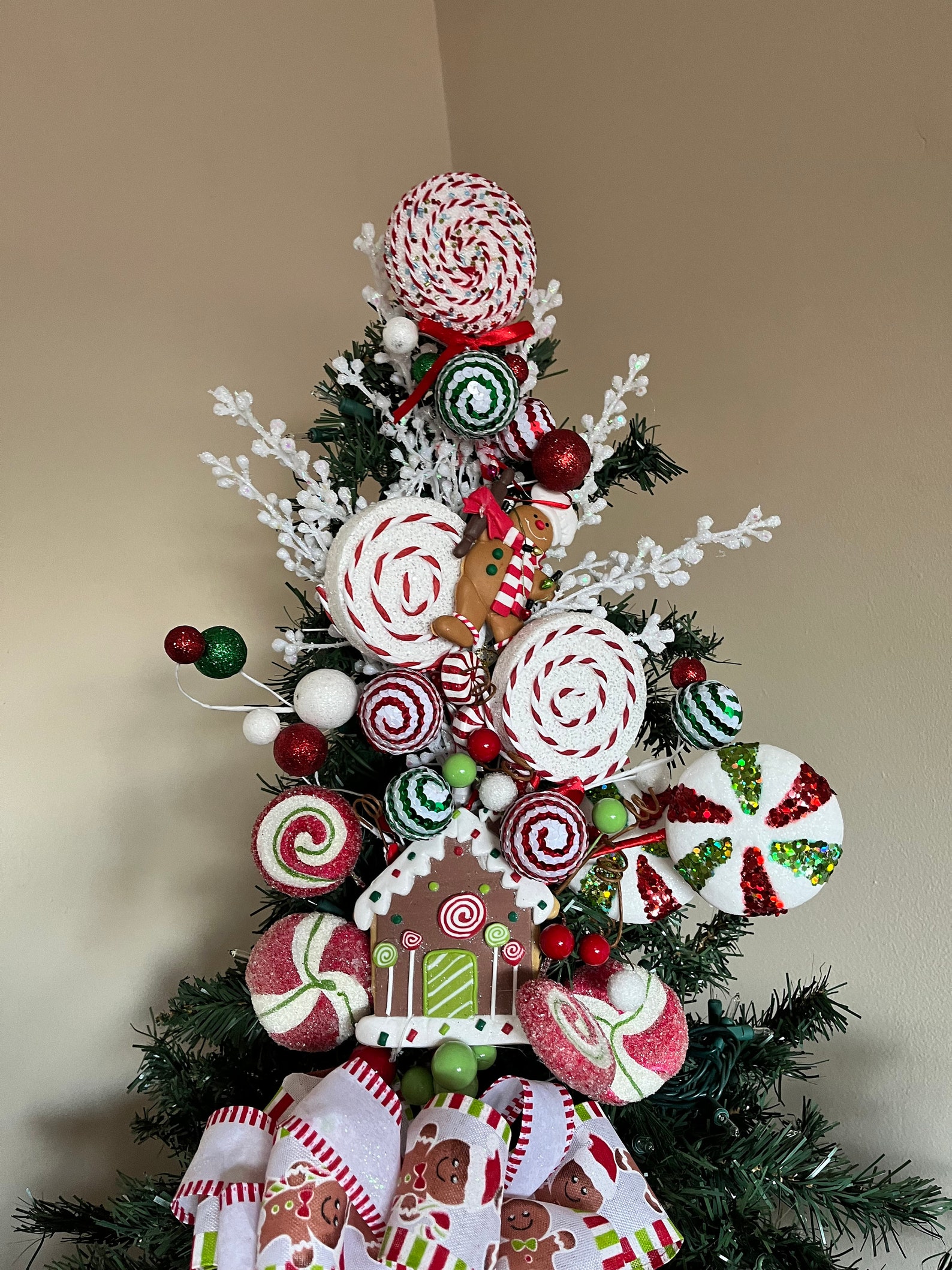 Sweet Candy Christmas Tree Topper Etsy