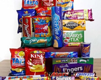 Ierse Snacks Geschenkdoos | Ierse snoepjes | Iers geschenk | Tayto-chips | Iers cadeaupakket | St. Patrick's Day Snackbox | Geschenkdoos uit Ierland