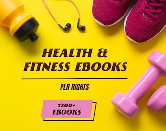 Paquete de más de 1200 libros electrónicos sobre salud y fitness / PLR y derechos de reventa principales / Pérdida de peso