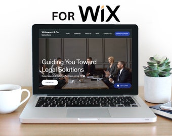 Law Firm WIX Website Template | Lawyer WIX Website Template | Legal Practice Design | Attorney Website | Customized Website | Resell Rights