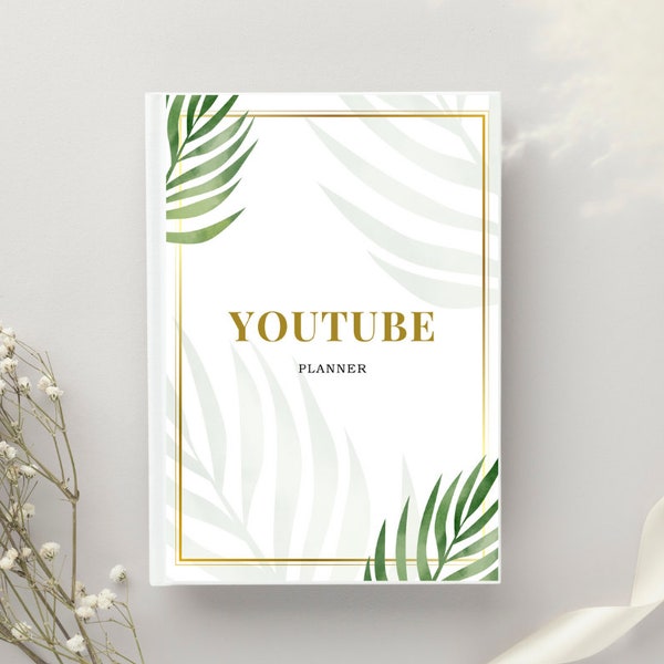 PLR Youtube Planner: Youtube Planner Notebook | YouTube Planner | YouTube Organizer | Perfect Gift for YouTubers | Ready to Print | Resell