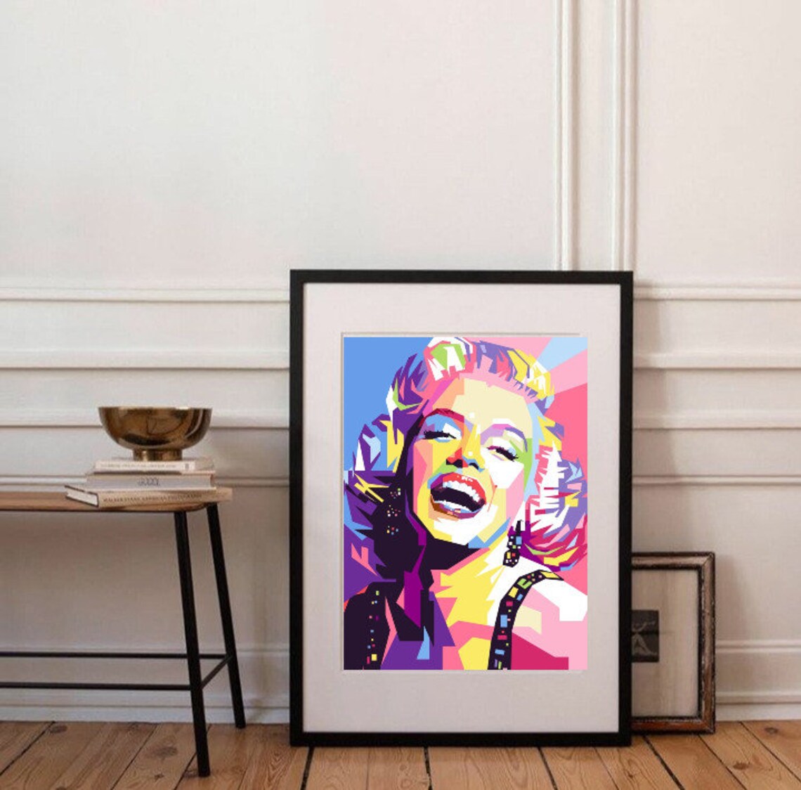Marilyn Monroe pop art print poster Marilyn gift 1950s neon | Etsy