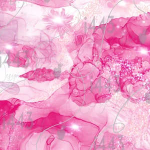 Hot Pink Abstract Print - Light - Digital Print/Background