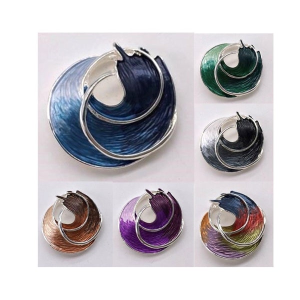 Magnetic Brooch in the gorgeous 'Ocean Wave' design - 6 Colours to choose from| So Feminine, For Weddings, or for any occasion..!