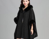 Designer Hooded poncho very thick and soft keep you warm and cosy. Gorgeously Elegant One Size UK 8 to 18 Limited Stock