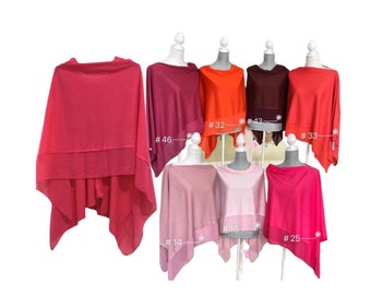 Lightweight Ponchos In these Gorgeous Shades to suit all! fits UK 8 to 18 - Please check my other Listing for this range for more colours!