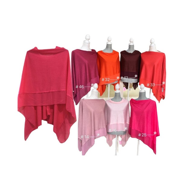 Lightweight Ponchos In these Gorgeous Shades to suit all! fits UK 8 to 18 - Please check my other Listing for this range for more colours!